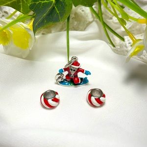 2 Brighton bracelet necklace charms monogram M